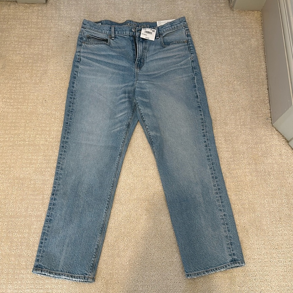 BNWT American Eagle Super Hi-Rise Ankle Straight Stretch Size 10